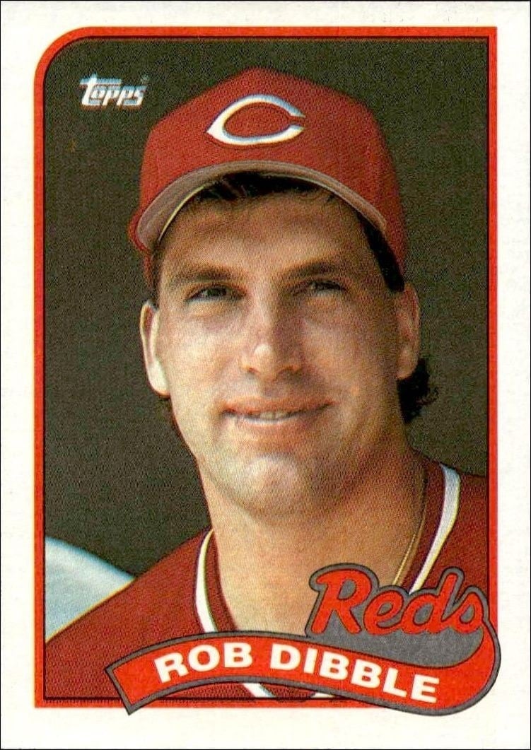 Rob Dibble 1989 Topps #264 Baseball Trading Card - Front 1989 Topps Rob Dibble #264 baseball trading card front