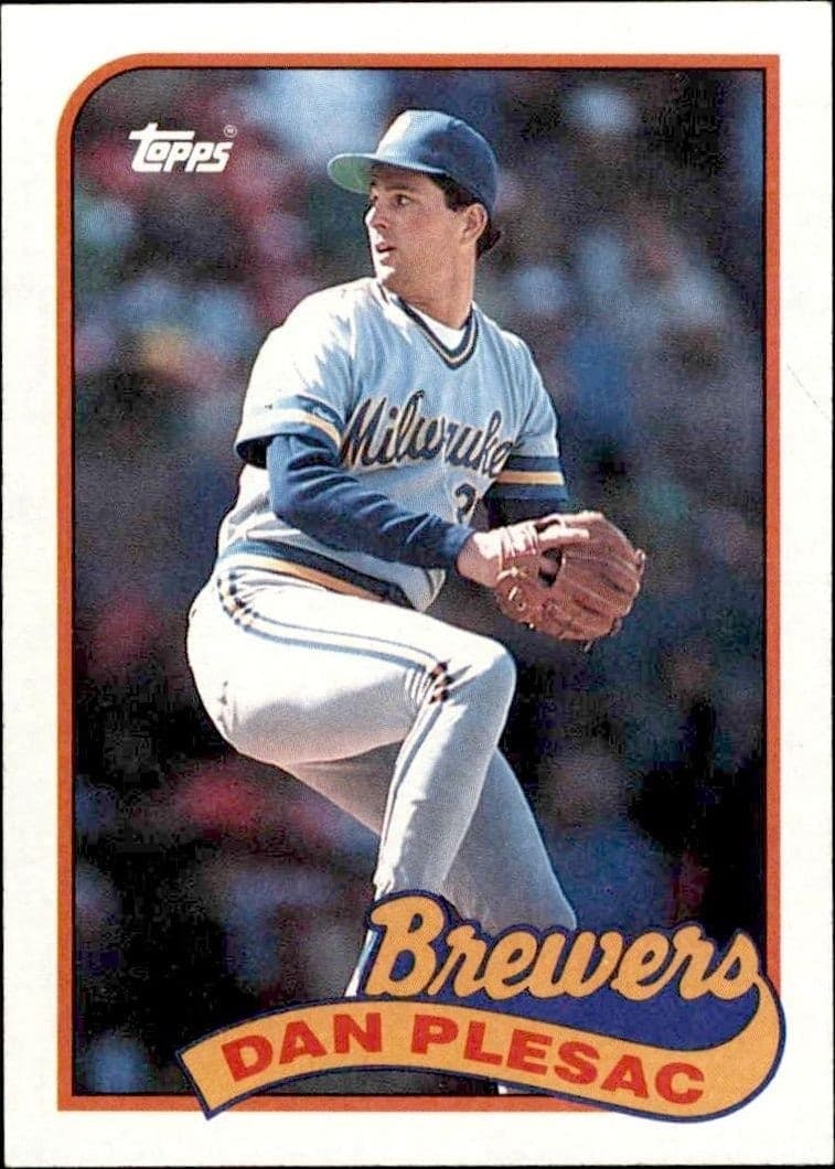 1989 Topps Dan Plesac #740 trading card