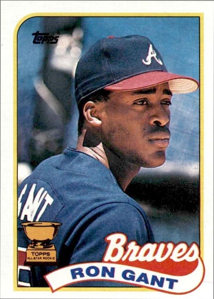 1989 Topps Ron Gant #296 trading card