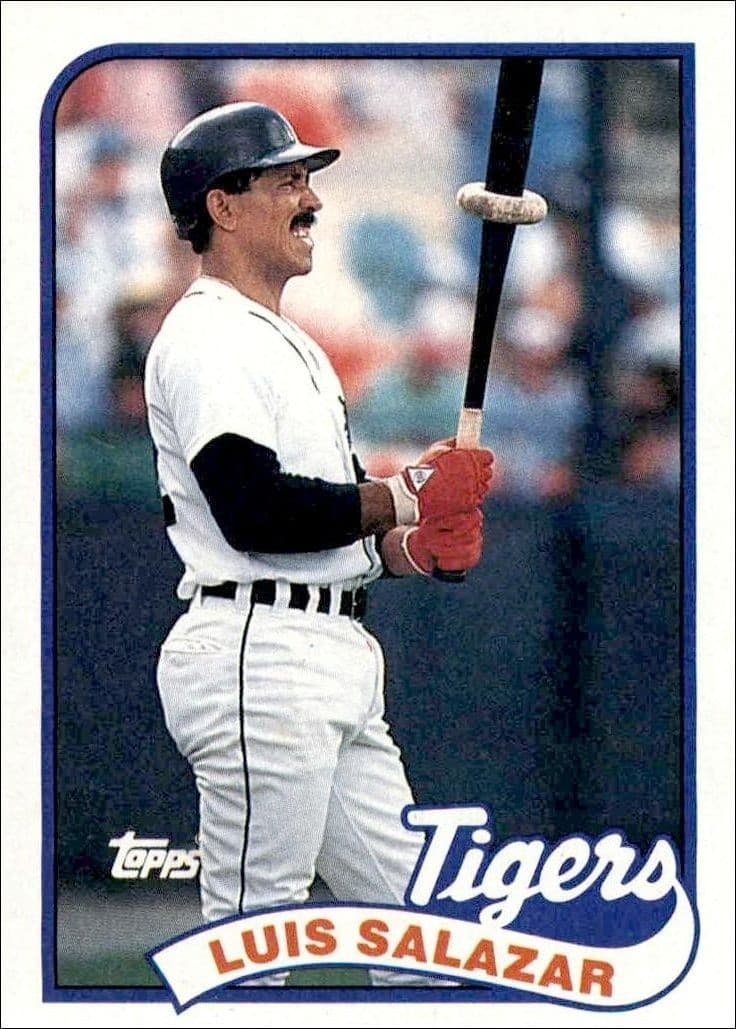 1989 Topps Luis Salazar #553 trading card
