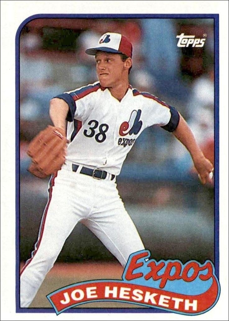 Joe Hesketh 1989 Topps #614 Baseball Trading Card - Front 1989 Topps Joe Hesketh #614 baseball trading card front