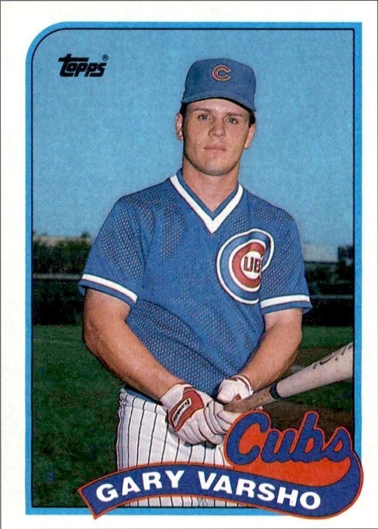 Gary Varsho 1989 Topps #613 Baseball Trading Card - Front 1989 Topps Gary Varsho #613 baseball trading card front