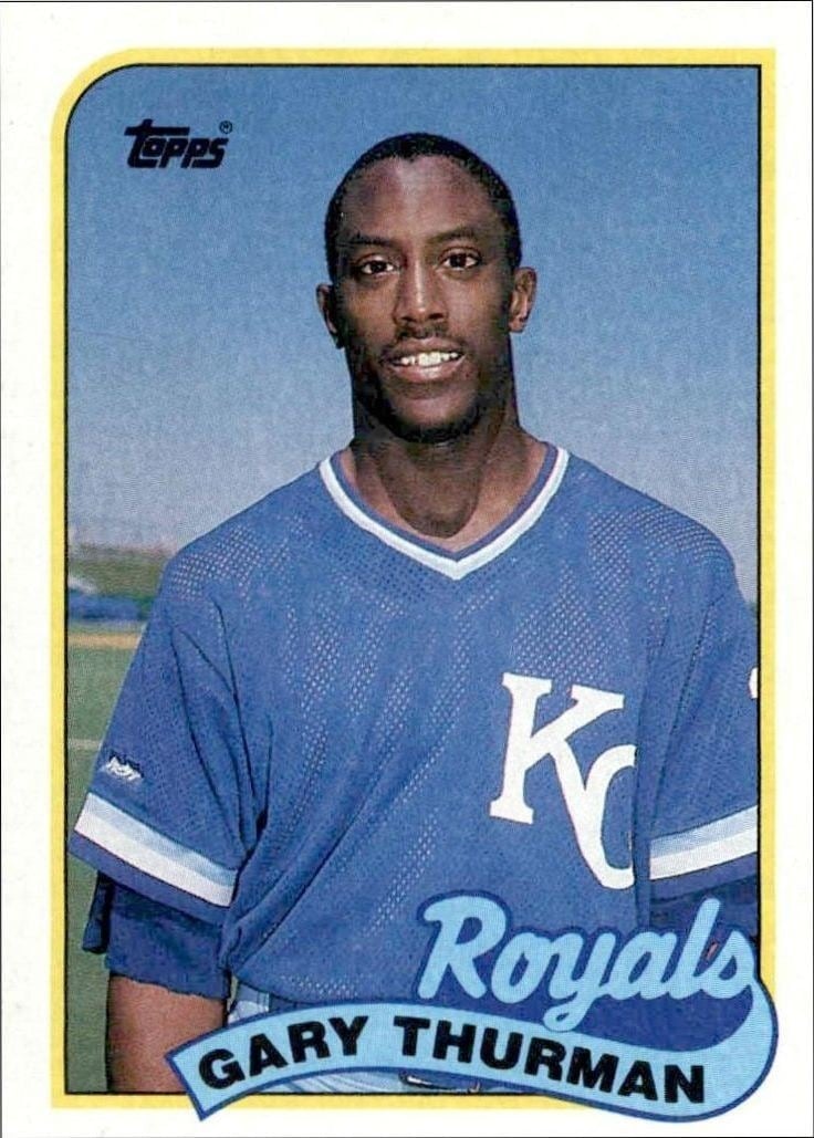 Gary Thurman 1989 Topps #323 Baseball Trading Card - Front 1989 Topps Gary Thurman #323 baseball trading card front