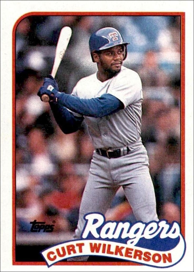 Curt Wilkerson 1989 Topps #331 Baseball Trading Card - Front 1989 Topps Curt Wilkerson #331 baseball trading card front