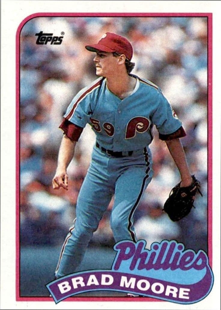 1989 Topps Brad Moore #202 trading card