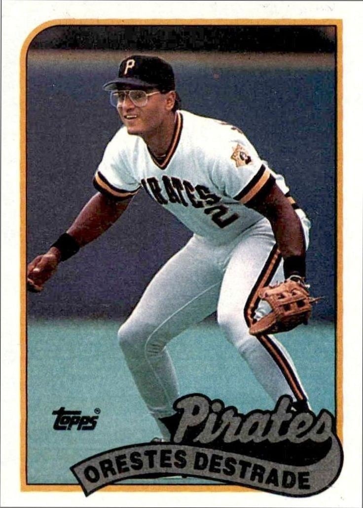 Orestes Destrade 1989 Topps #27 Baseball Trading Card - Front 1989 Topps Orestes Destrade #27 baseball trading card front
