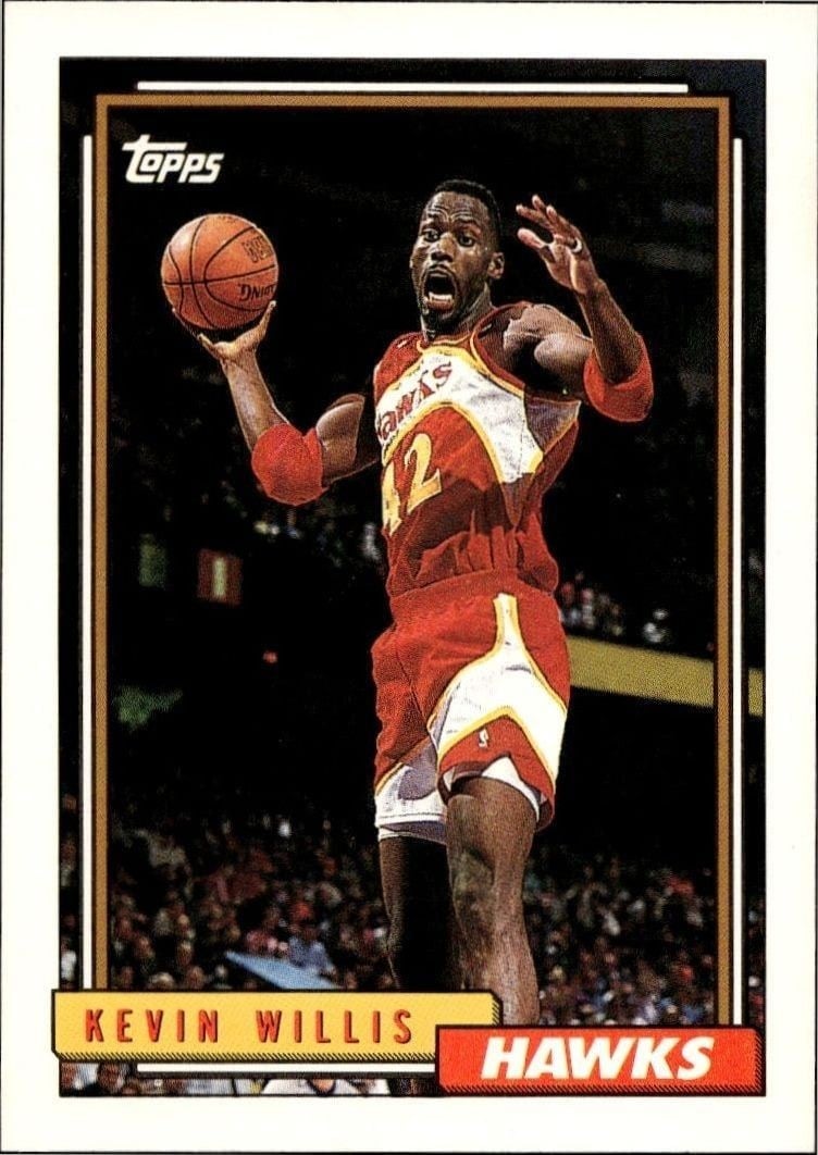 Kevin Willis 1992-93 Topps #266 Basketball Trading Card - Front 1992-93 Topps Kevin Willis #266 basketball trading card front