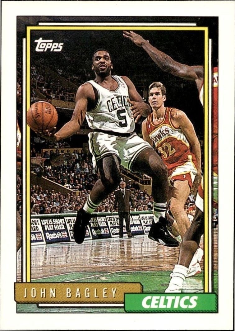 John Bagley 1992-93 Topps #254 Basketball Trading Card - Front 1992-93 Topps John Bagley #254 basketball trading card front