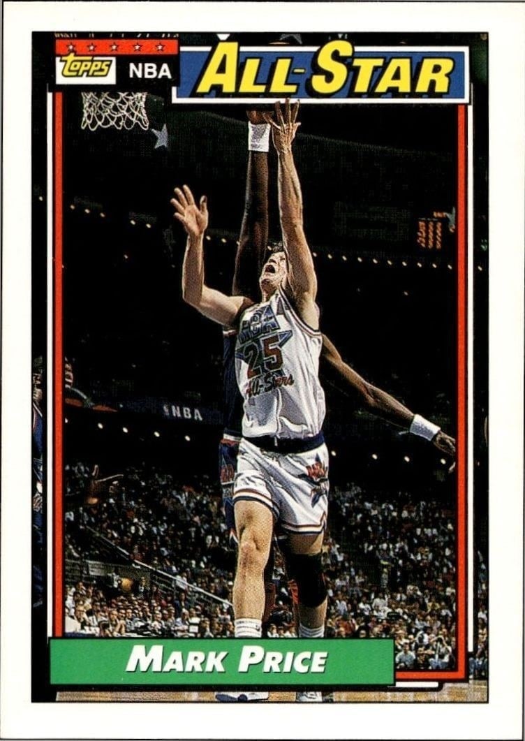 Mark Price 1992-93 Topps #113 Basketball Trading Card - Front 1992-93 Topps Mark Price #113 basketball trading card front