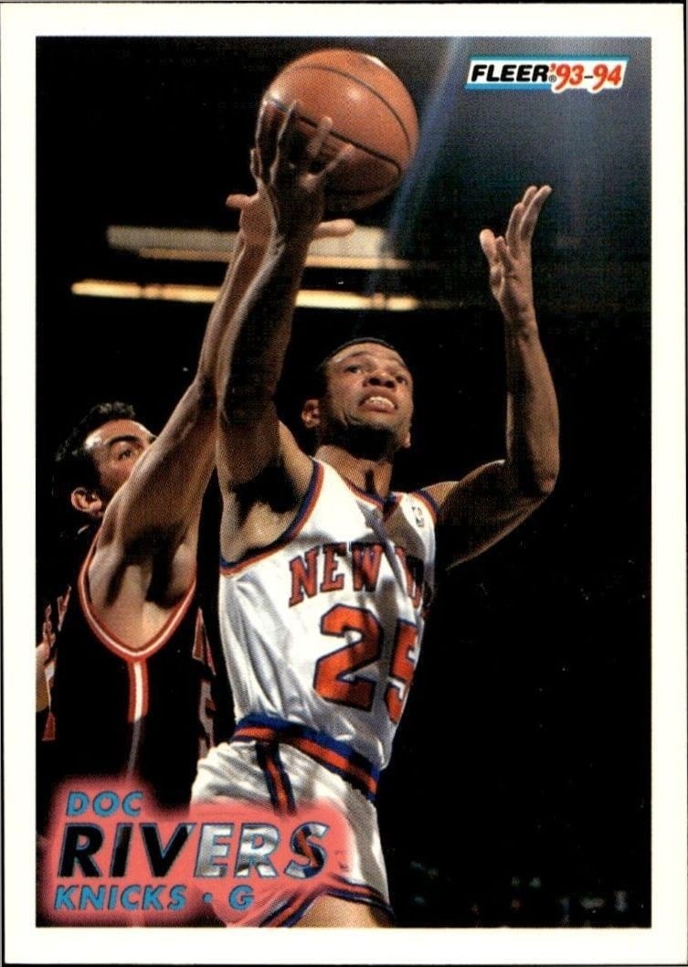 Doc Rivers 1993-94 Fleer #144 Basketball Trading Card - Front 1993-94 Fleer Doc Rivers #144 basketball trading card front