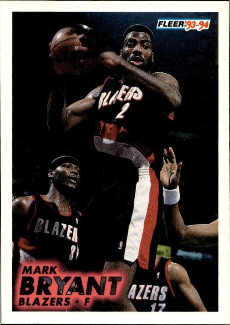 Mark Bryant 1993-94 Fleer #172 Basketball Trading Card - Front 1993-94 Fleer Mark Bryant #172 basketball trading card front