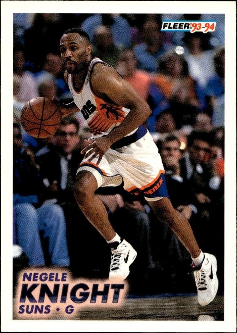 Negele Knight 1993-94 Fleer #168 Basketball Trading Card - Front 1993-94 Fleer Negele Knight #168 basketball trading card front