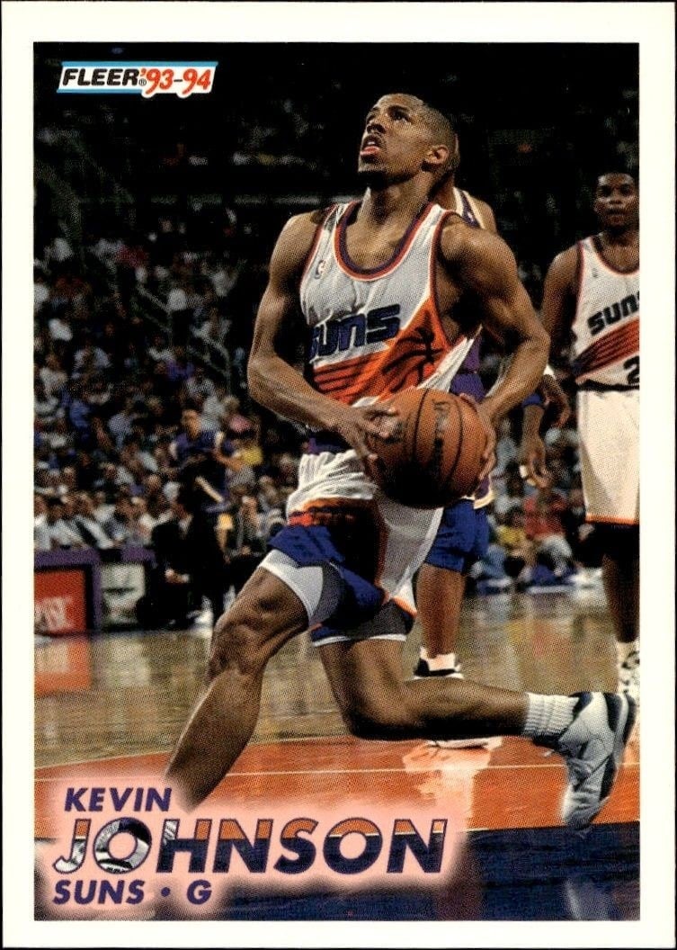 Kevin Johnson 1993-94 Fleer #167 Basketball Trading Card - Front 1993-94 Fleer Kevin Johnson #167 basketball trading card front