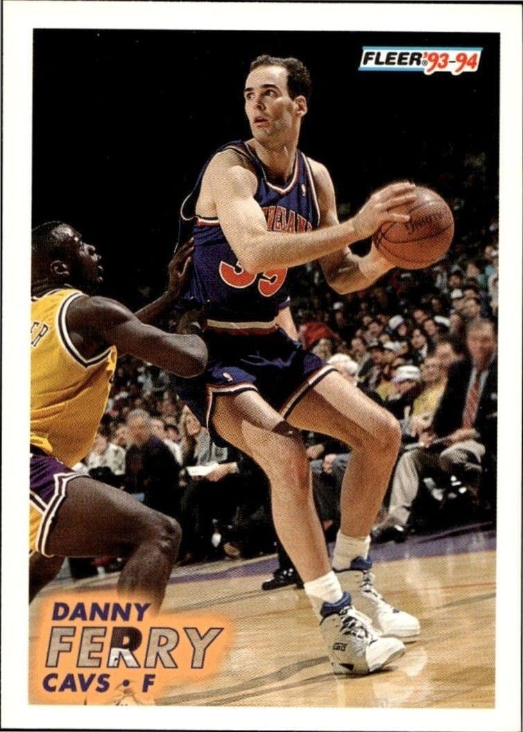 Danny Ferry 1993-94 Fleer #37 Basketball Trading Card - Front 1993-94 Fleer Danny Ferry #37 basketball trading card front