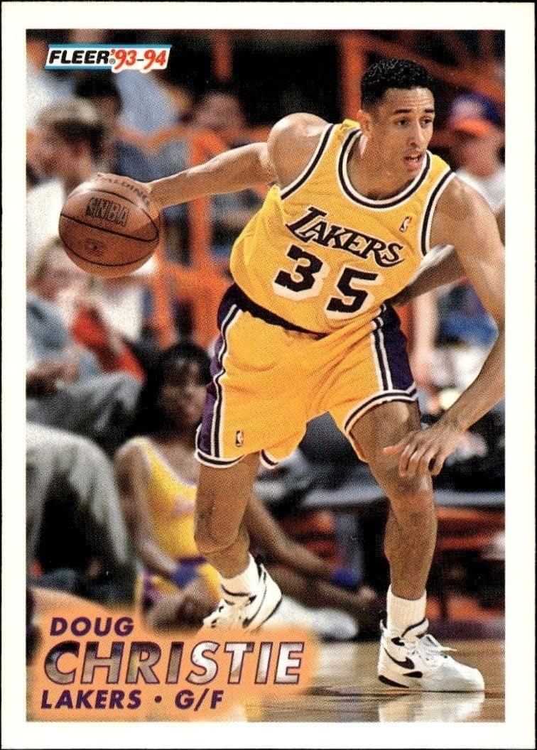 Doug Christie 1993-94 Fleer #99 Basketball Trading Card - Front 1993-94 Fleer Doug Christie #99 basketball trading card front