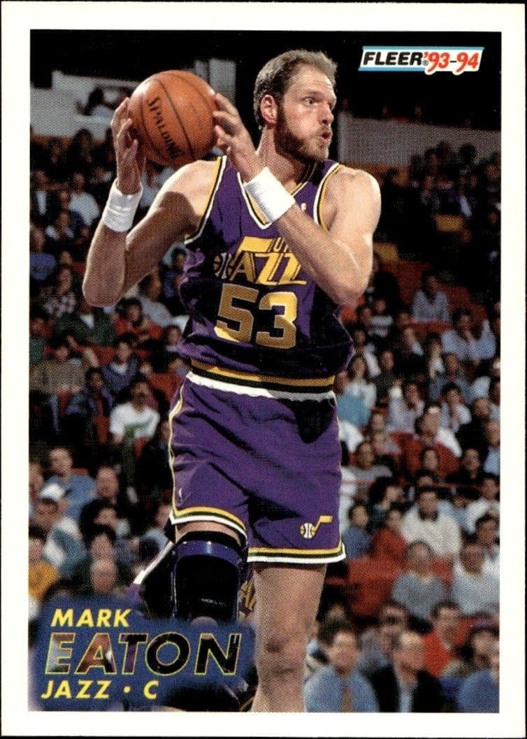 Mark Eaton 1993-94 Fleer #207 Basketball Trading Card - Front 1993-94 Fleer Mark Eaton #207 basketball trading card front