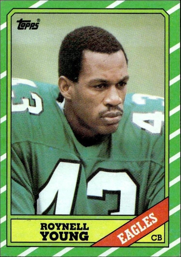 Roynell Young 1986 Topps #278 Football Trading Card - Front 1986 Topps Roynell Young #278 football trading card front