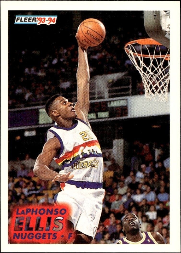 LaPhonso Ellis 1993-94 Fleer #51 Basketball Trading Card - Front 1993-94 Fleer LaPhonso Ellis #51 basketball trading card front