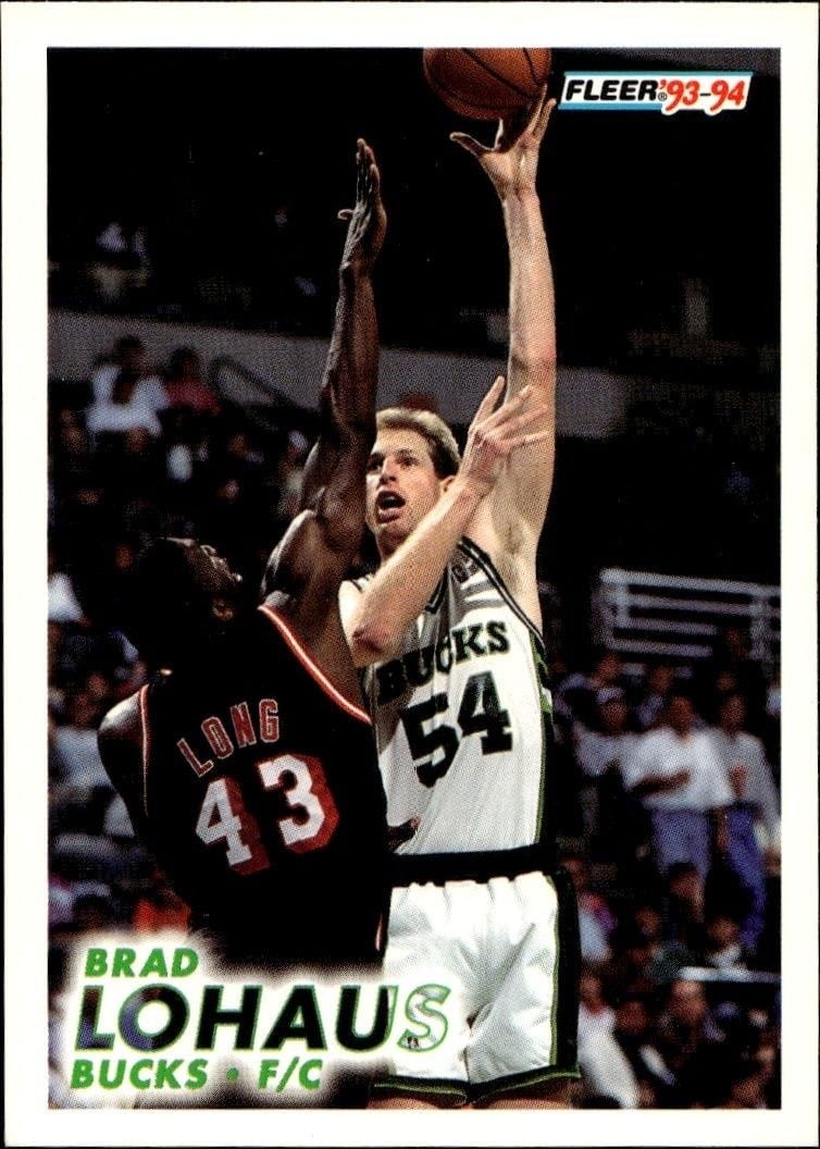 Brad Lohaus 1993-94 Fleer #119 Basketball Trading Card - Front 1993-94 Fleer Brad Lohaus #119 basketball trading card front