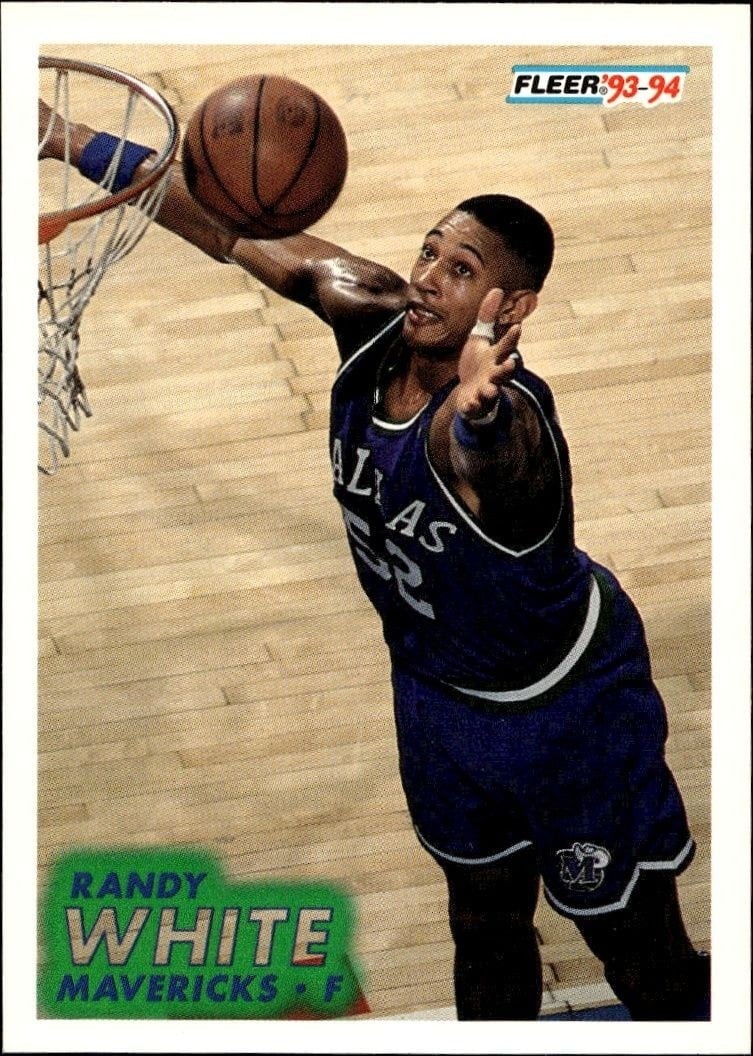 Randy White 1993-94 Fleer #49 Basketball Trading Card - Front 1993-94 Fleer Randy White #49 basketball trading card front