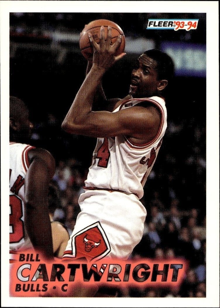 Bill Cartwright 1993-94 Fleer #26 Basketball Trading Card - Front 1993-94 Fleer Bill Cartwright #26 basketball trading card front