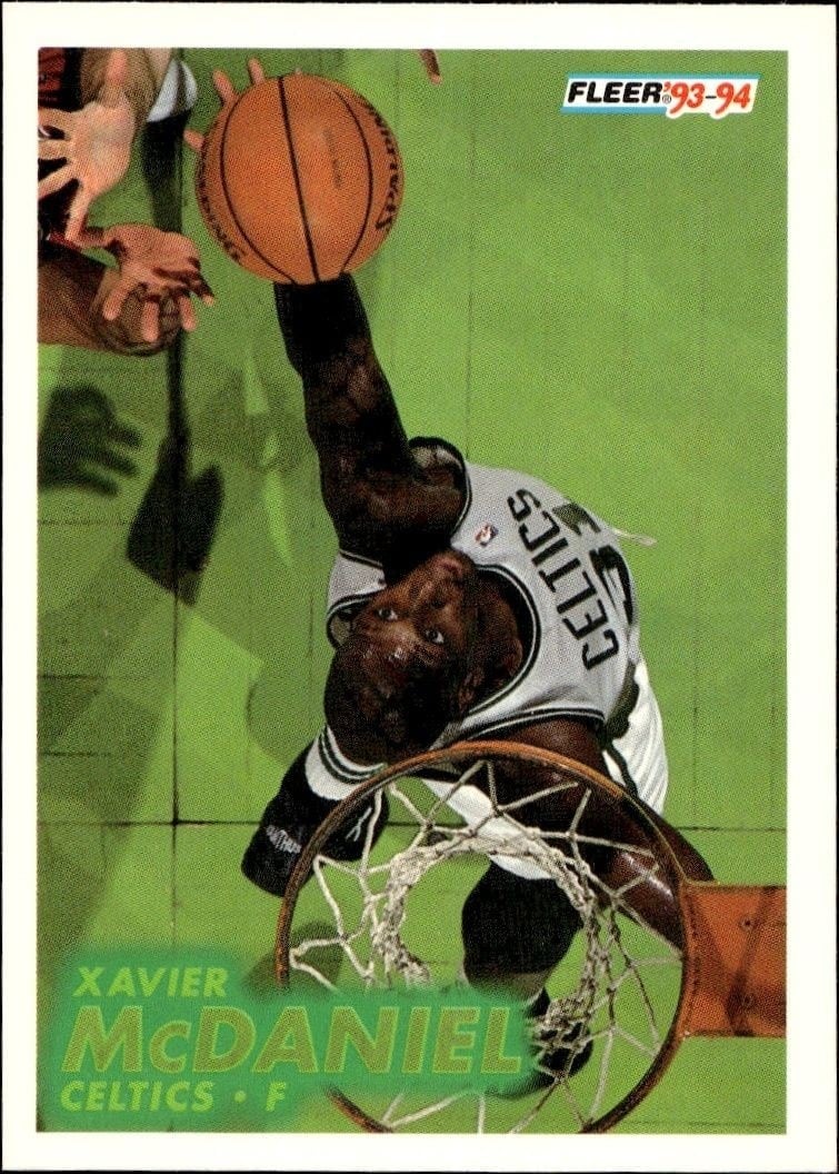 Xavier McDaniel 1993-94 Fleer #15 Basketball Trading Card - Front 1993-94 Fleer Xavier McDaniel #15 basketball trading card front