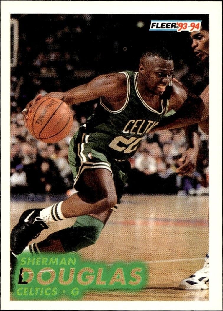 Sherman Douglas 1993-94 Fleer #11 Basketball Trading Card - Front 1993-94 Fleer Sherman Douglas #11 basketball trading card front