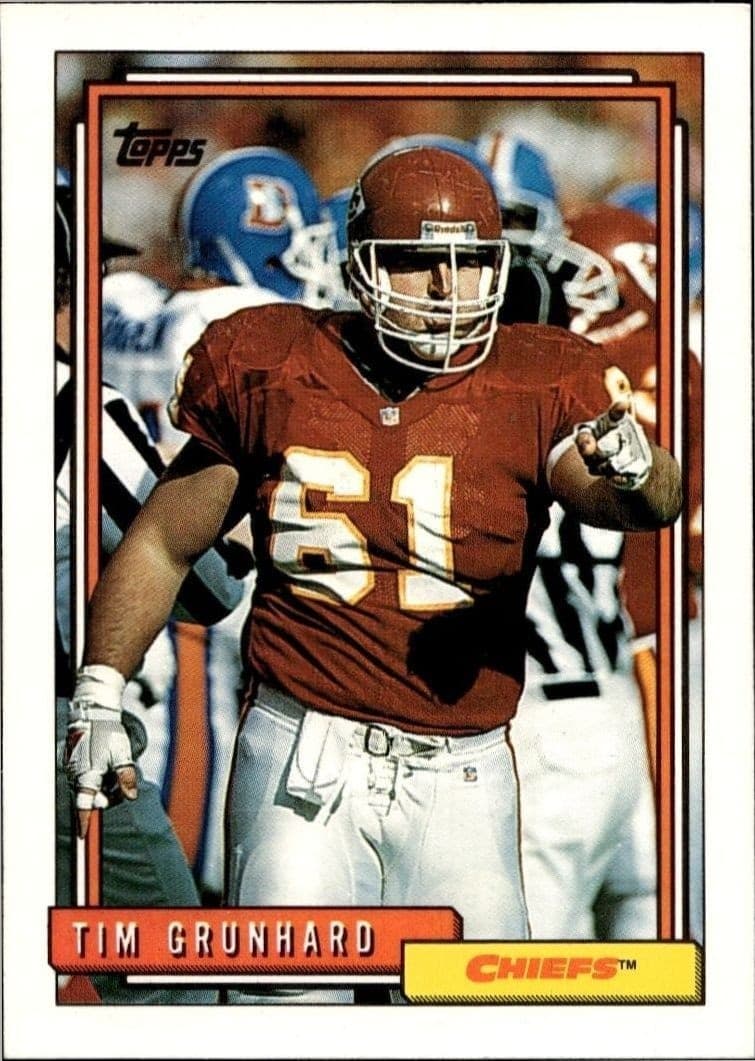 1992 Topps Tim Grunhard #66 trading card