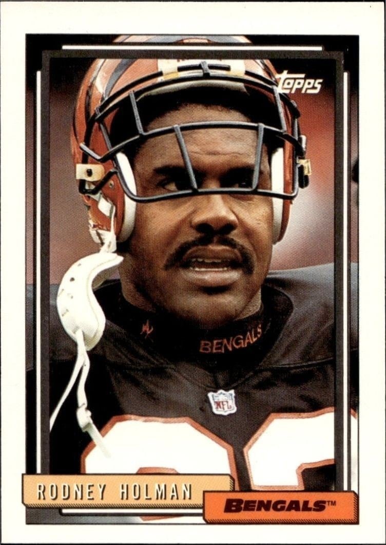 Rodney Holman 1992 Topps #238 Football Trading Card - Front 1992 Topps Rodney Holman #238 football trading card front