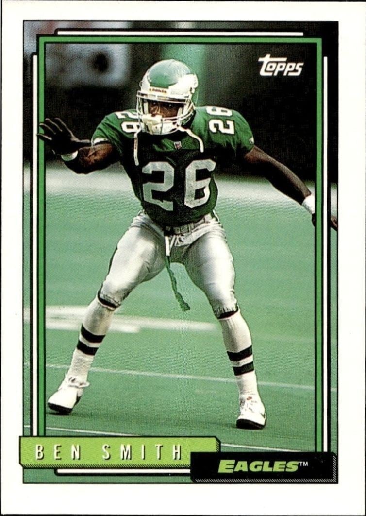 Ben Smith 1992 Topps #137 Football Trading Card - Front 1992 Topps Ben Smith #137 football trading card front