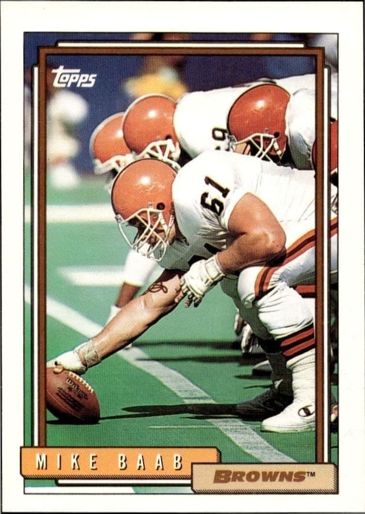 1992 Topps Mike Baab #119 trading card