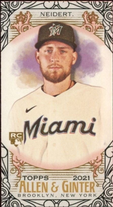 Nick Neidert 2021 Topps Allen & Ginter #300 Baseball Trading Card - Front 2021 Topps Allen & Ginter Nick Neidert #300 baseball trading card front