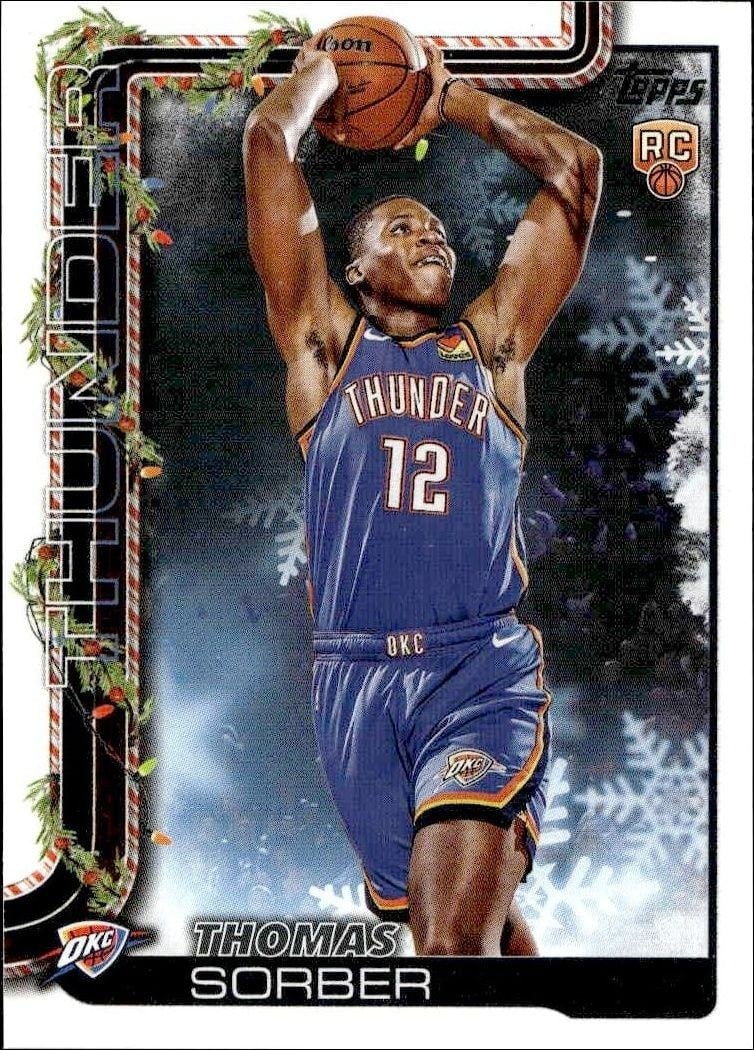 2025-26 Topps Holiday Thomas Sorber #H175 trading card