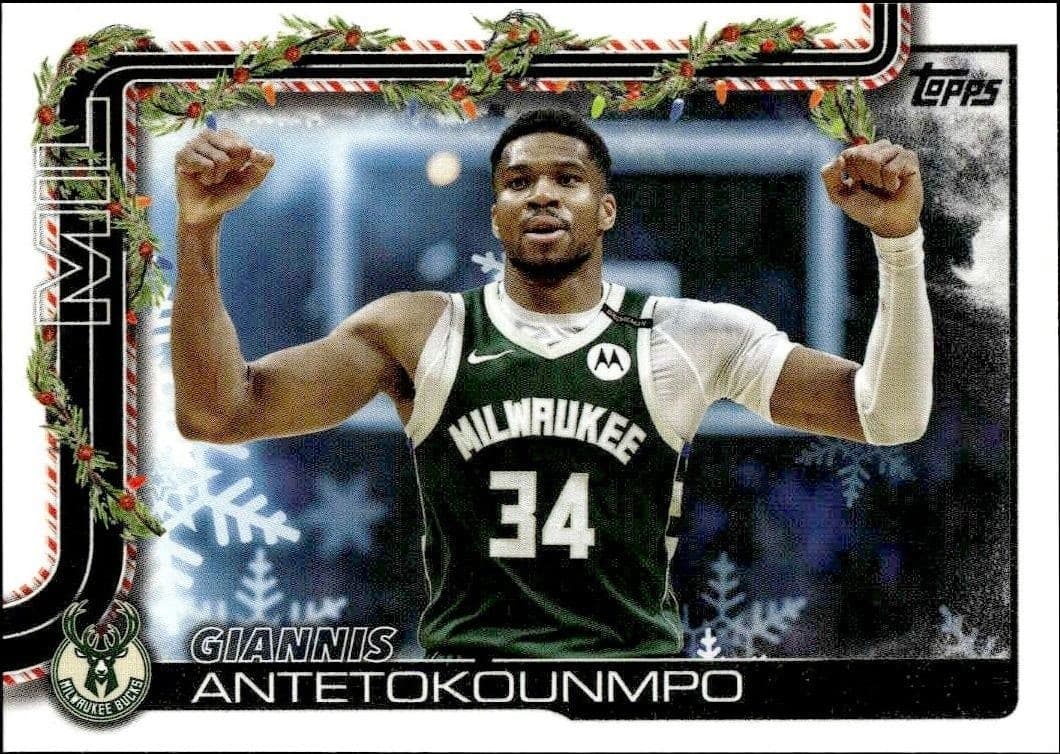 2025-26 Topps Holiday Giannis Antetokounmpo #H43 trading card