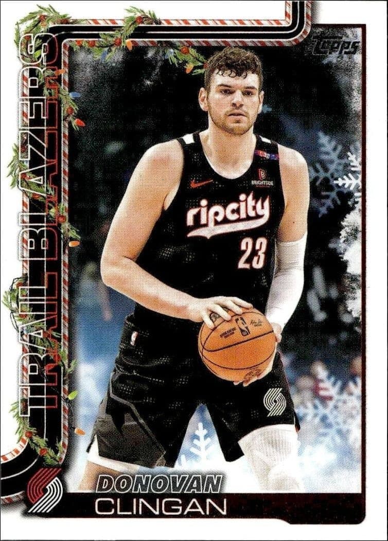2025-26 Topps Holiday Donovan Clingan #H100 trading card