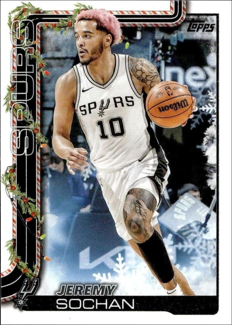 2025-26 Topps Holiday Jeremy Sochan #H160 trading card