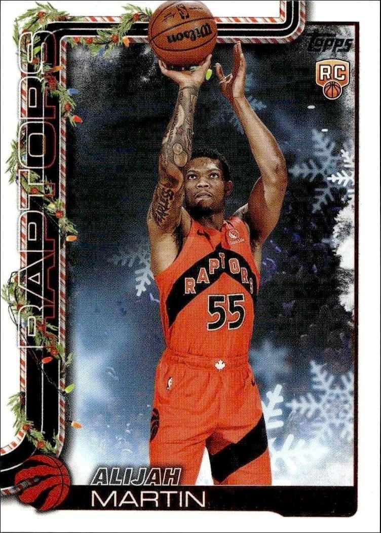 2025-26 Topps Holiday Alijah Martin #H199 trading card
