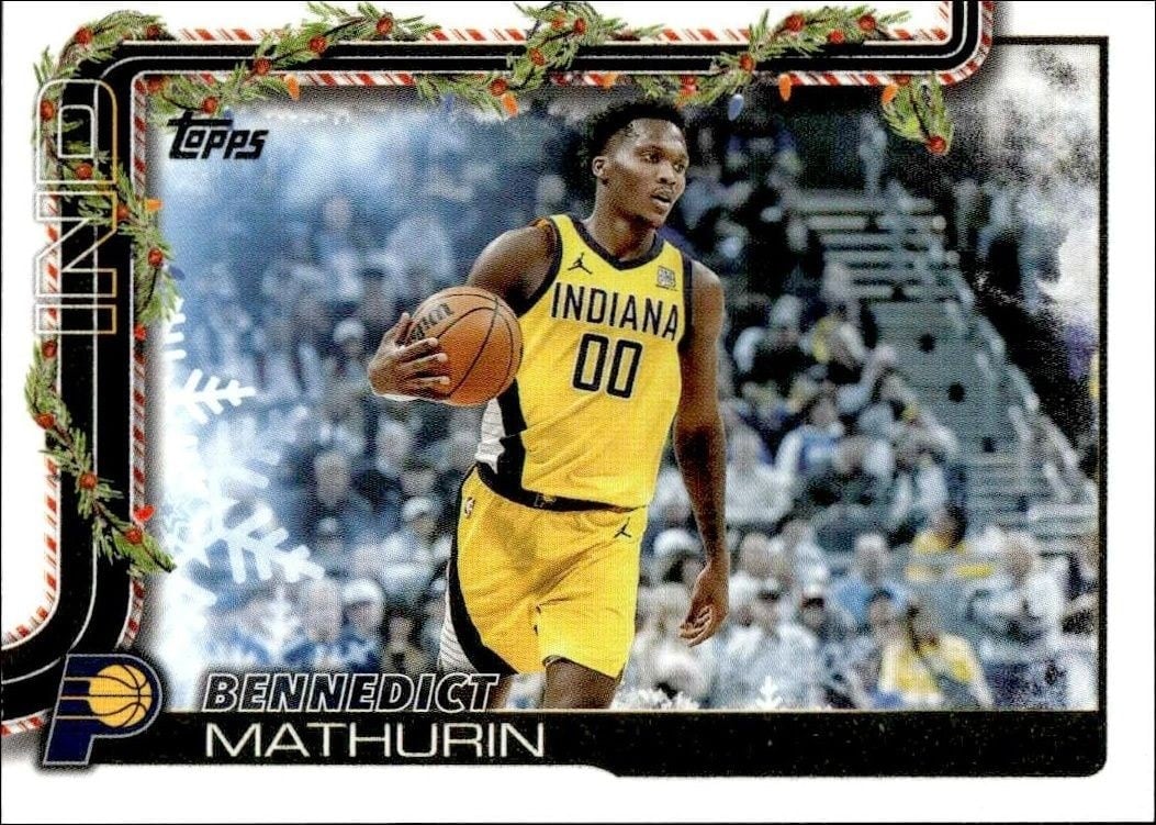 2025-26 Topps Holiday Bennedict Mathurin #H39 trading card