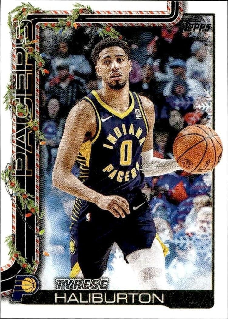 2025-26 Topps Holiday Tyrese Haliburton #H38 trading card