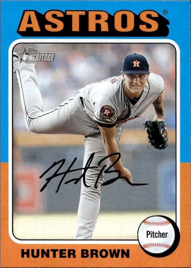 2024 Topps Heritage Hunter Brown #156 trading card