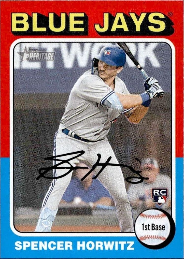 2024 Topps Heritage Spencer Horwitz #452 trading card