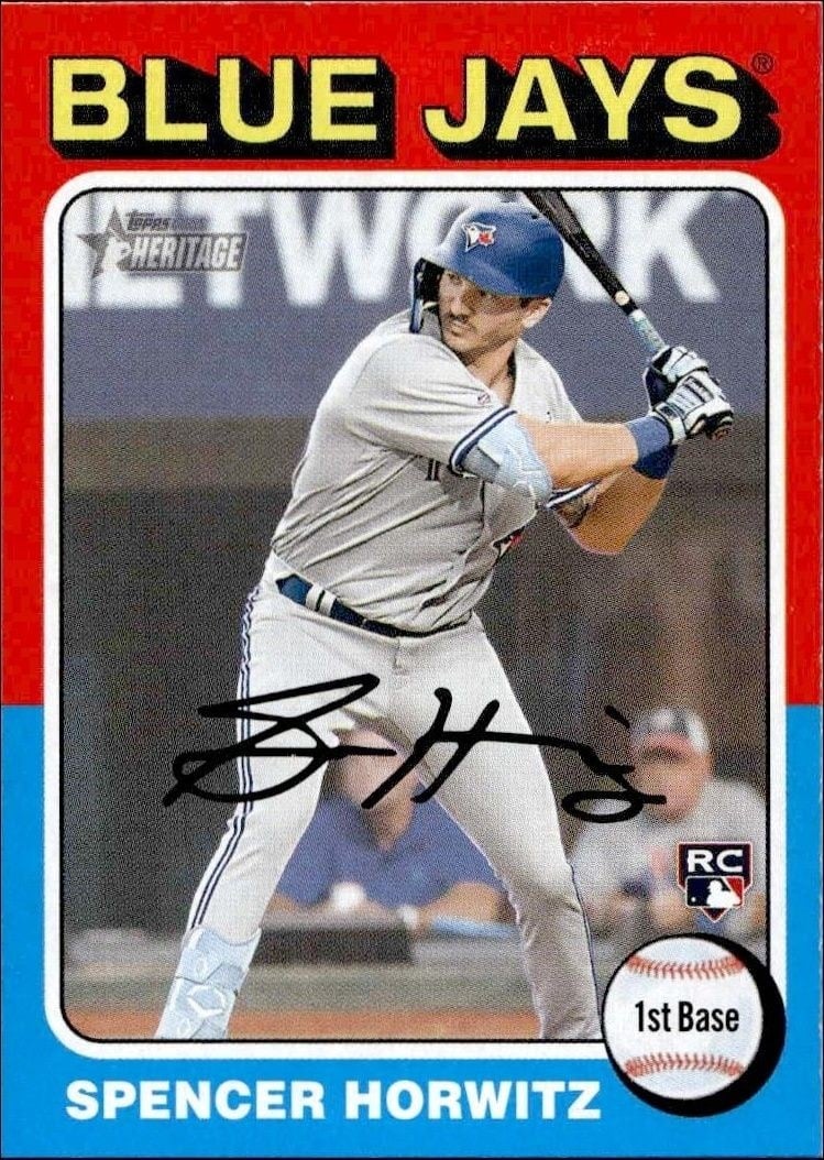 2024 Topps Heritage Spencer Horwitz #452 trading card