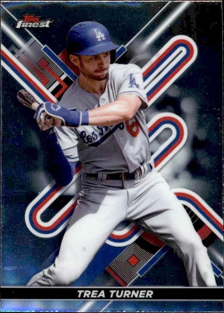 2022 Topps Finest Trea Turner #63 trading card