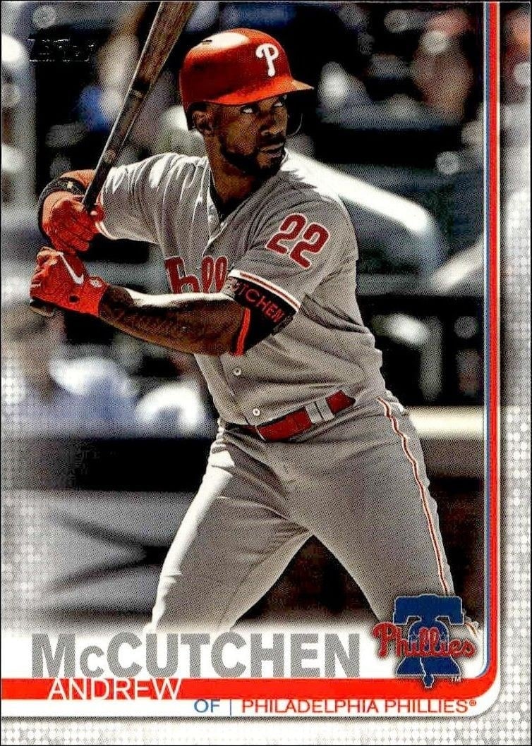 Andrew McCutchen 2019 Topps Series 2 #395 Baseball Trading Card - Front 2019 Topps Series 2 Andrew McCutchen #395 baseball trading card front