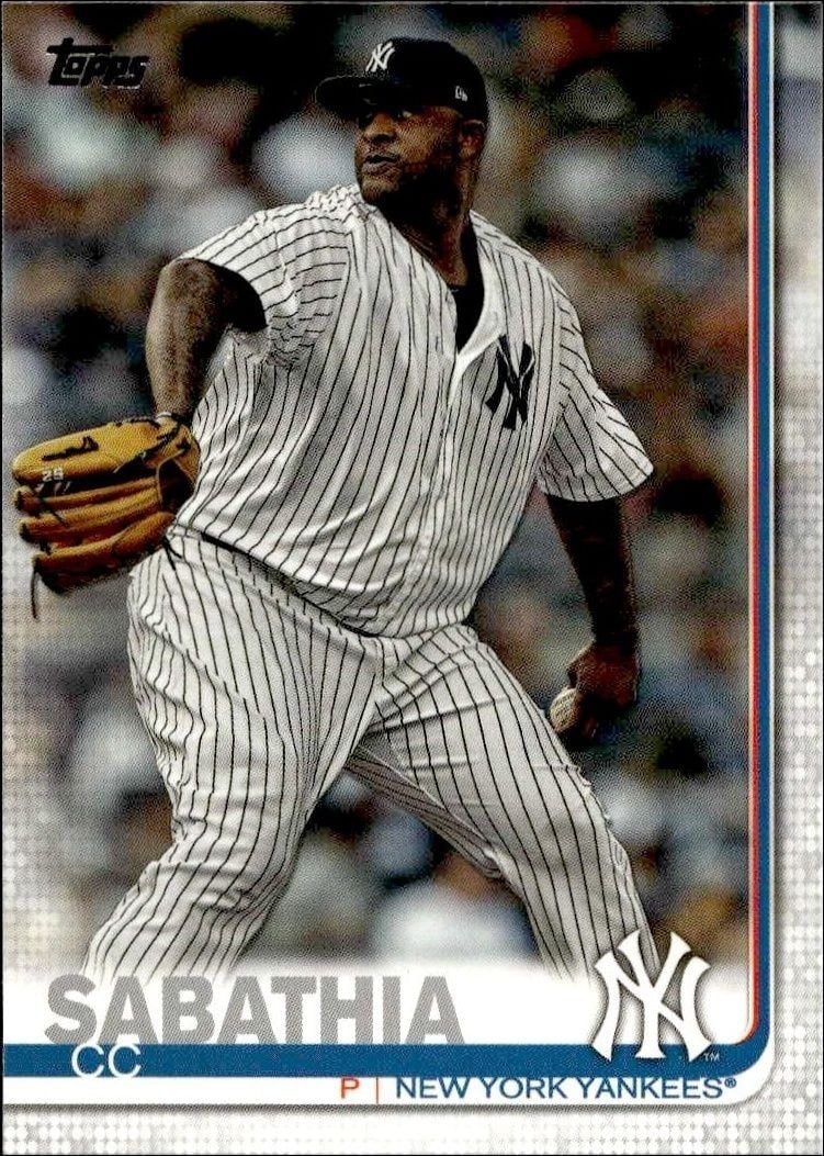 2019 Topps Series 2 CC Sabathia #486 trading card