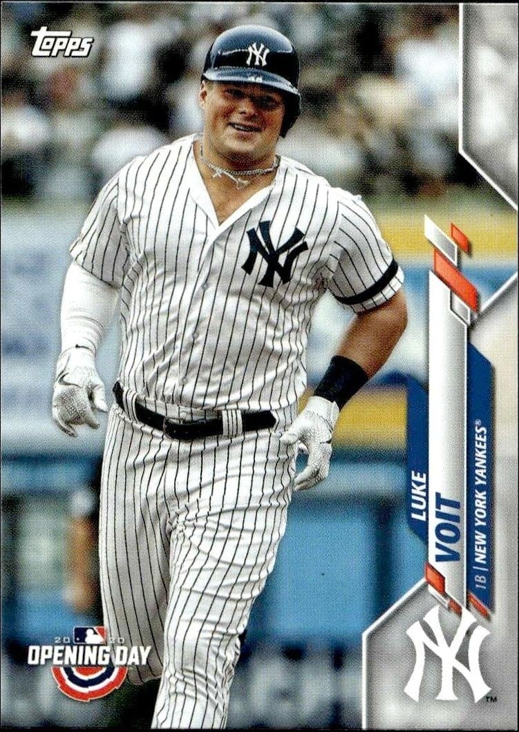 Luke Voit 2020 Topps Opening Day #159 Baseball Trading Card - Front 2020 Topps Opening Day Luke Voit #159 baseball trading card front