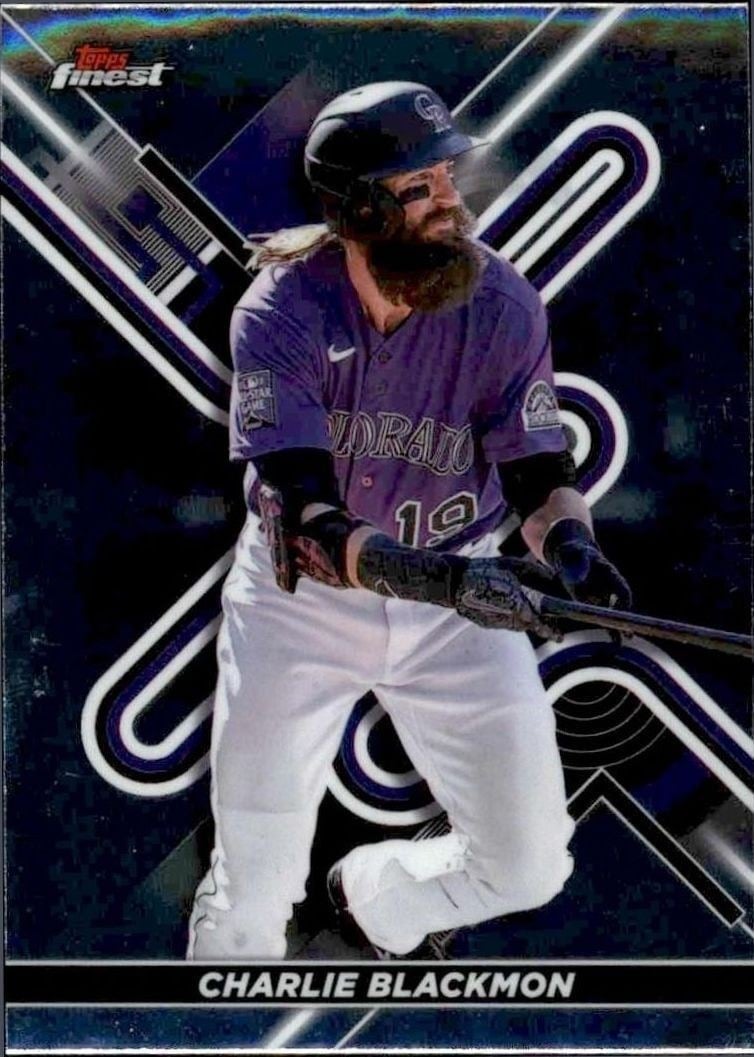 2022 Topps Finest Charlie Blackmon #51 trading card