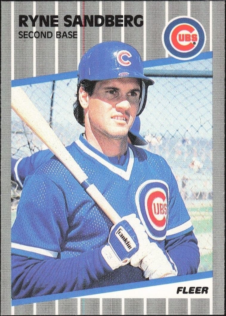 1989 Fleer Ryne Sandberg #437 trading card
