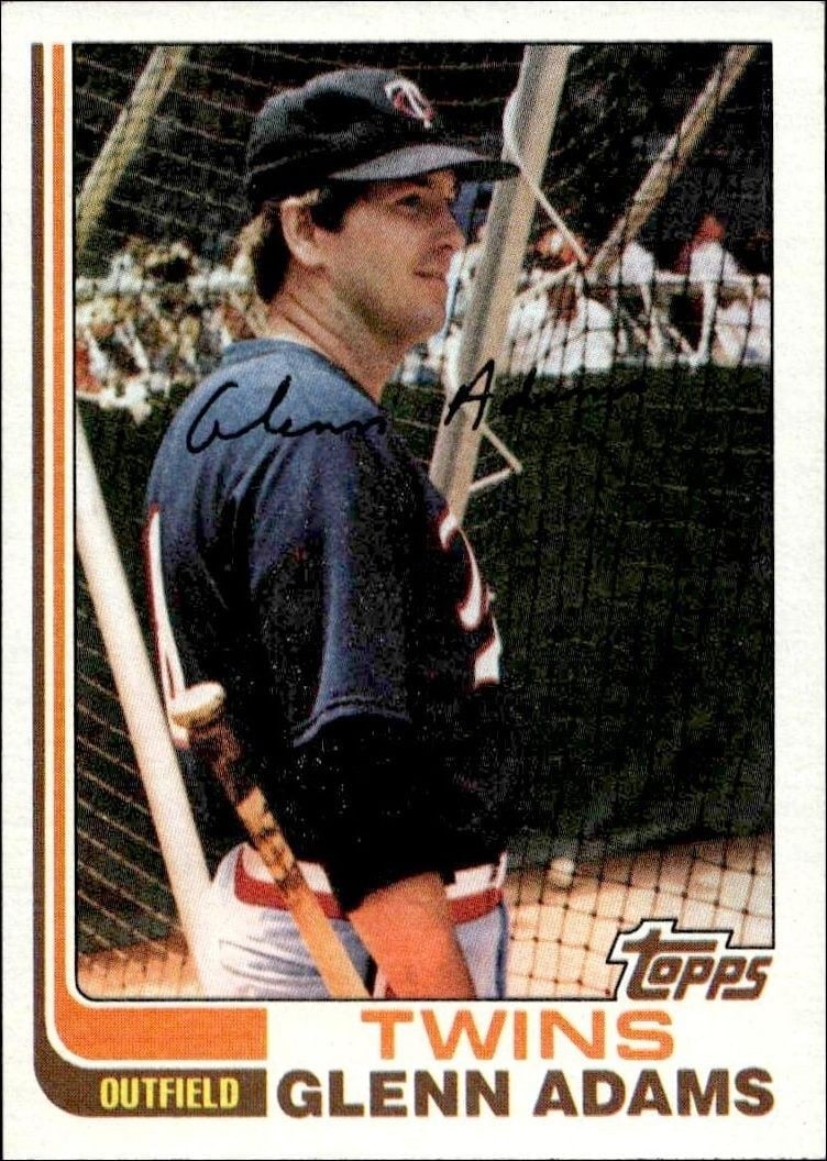 1982 Topps Glenn Adams #519 trading card