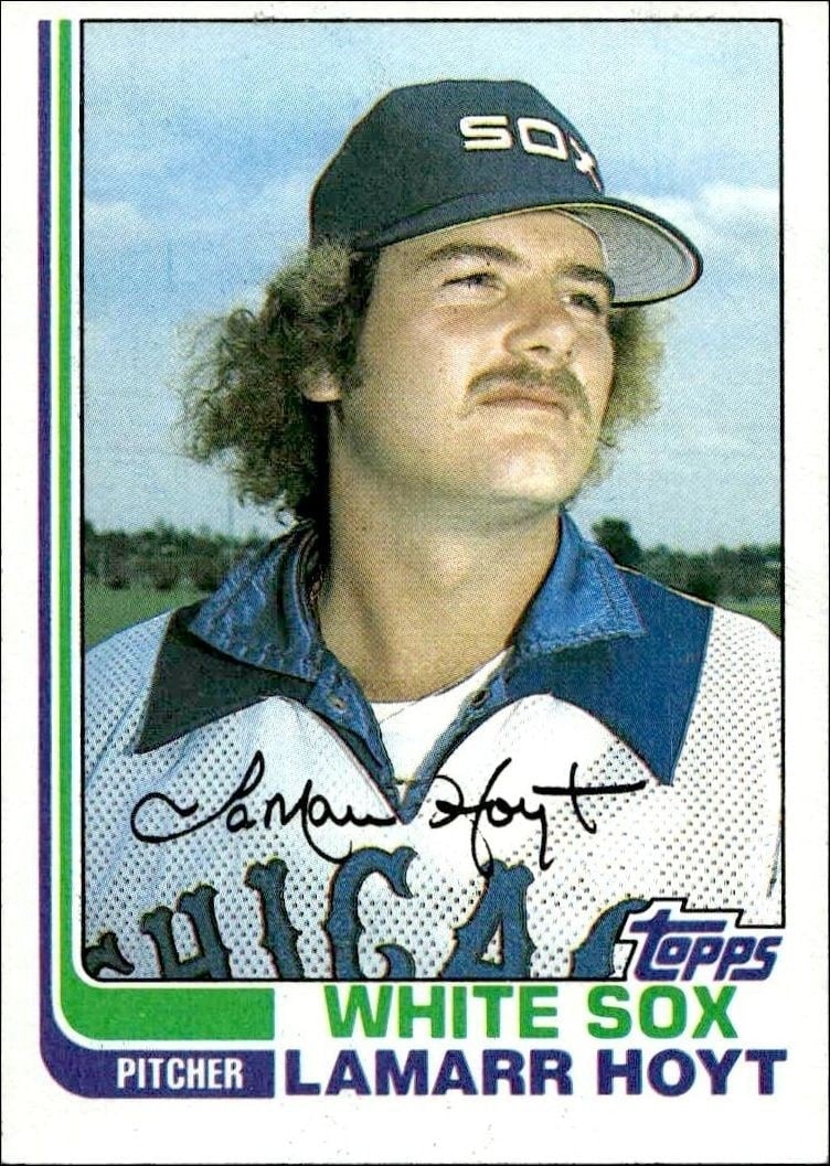 1982 Topps LaMarr Hoyt #428 trading card